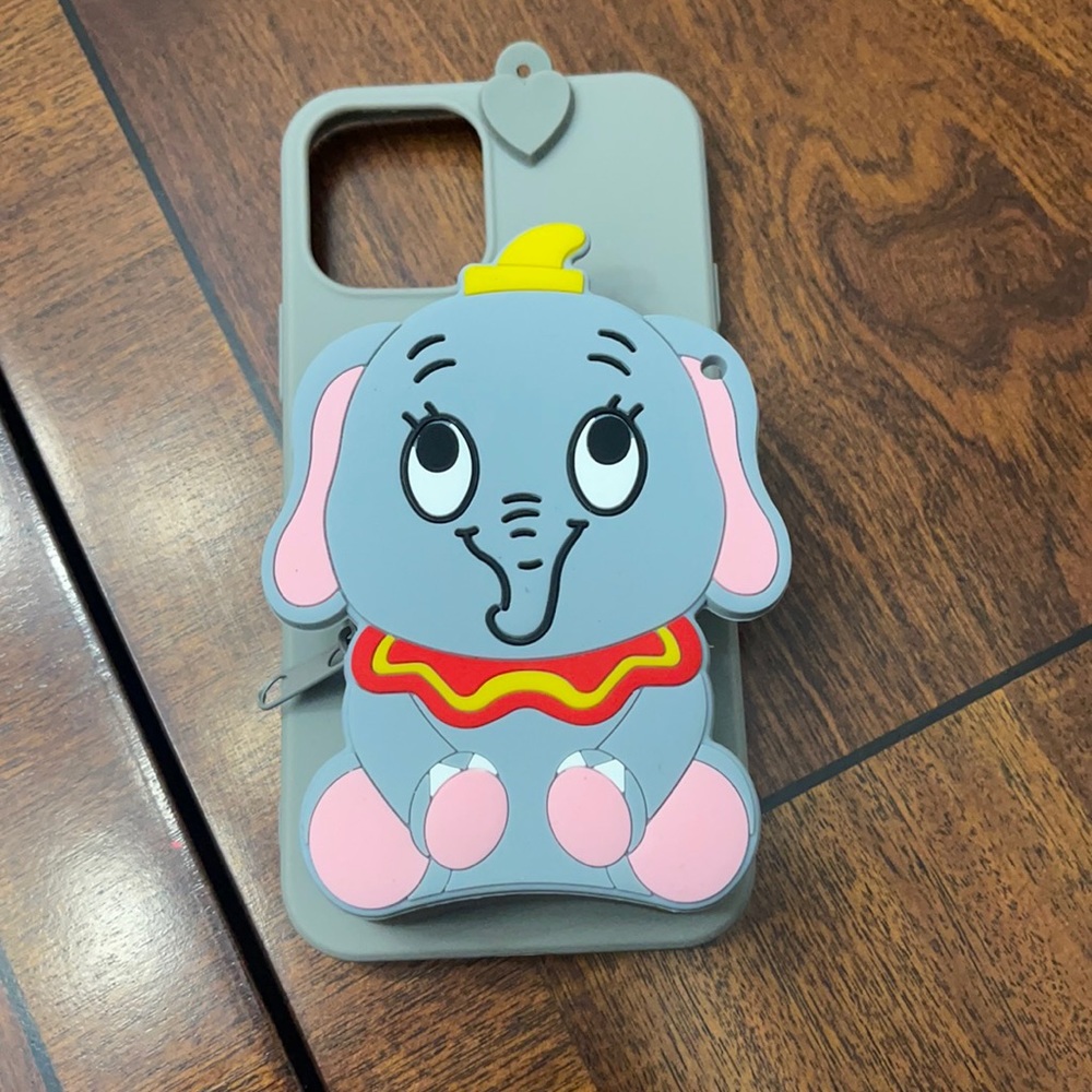 Silicone case w/small purse.